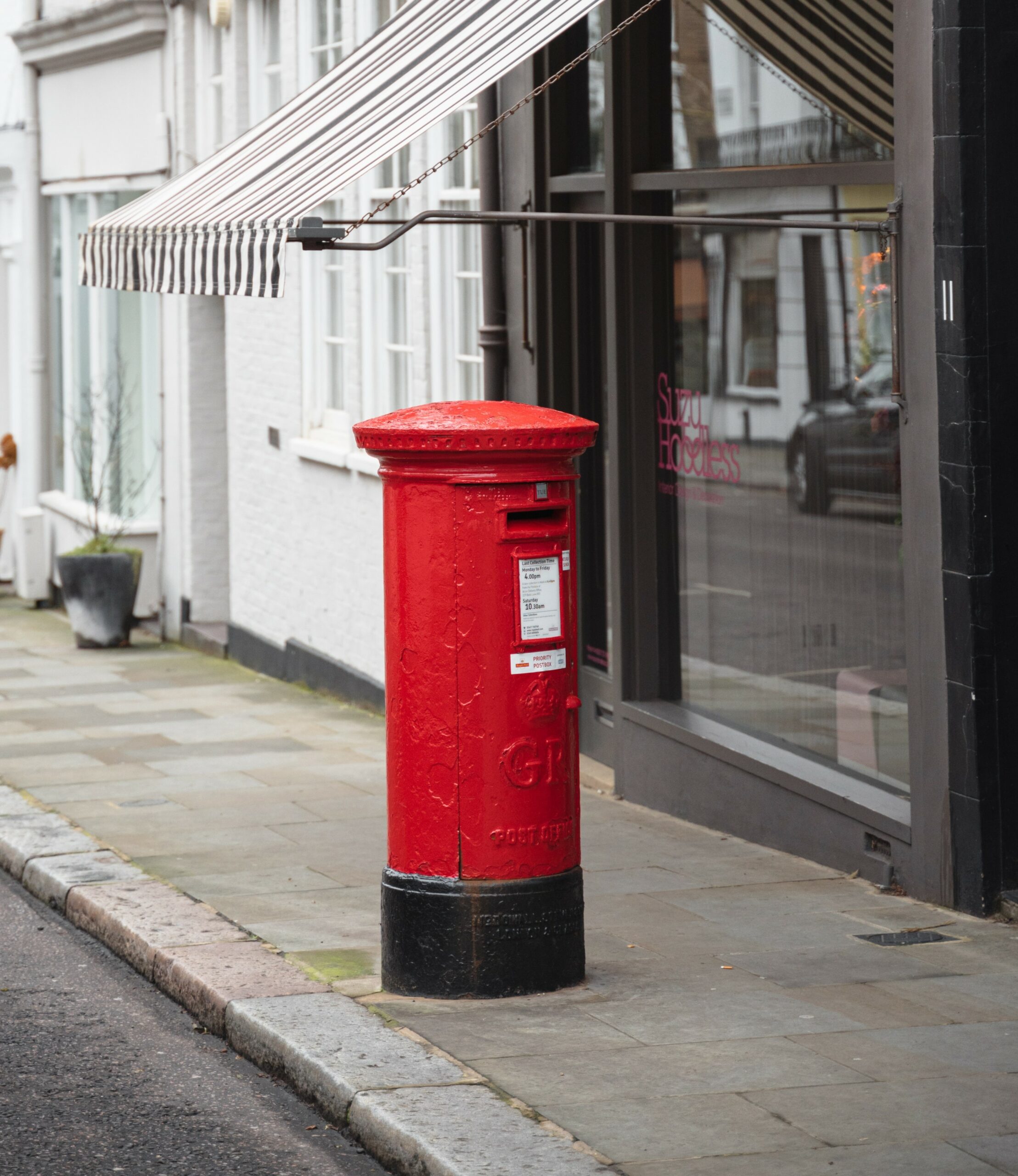 Red Traditional English Letter Box